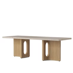 Androgyne Lounge Table (Stone) By Menu -Home Furnishings Shop 1184019 Androgyne Lounge Table Natural Oak Kunis Bressia Angle