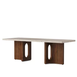 Androgyne Lounge Table (Stone) By Menu -Home Furnishings Shop 1184869 Androgyne Lounge Table Walnut Kunis Bressia Angle