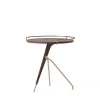 Umanoff Side Table By Menu -Home Furnishings Shop 1188879 Umanoff Side Table 45 Brushed Brass Walnut Angle
