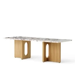 Androgyne Lounge Table (Marble) By Menu 14 Androgyne Lounge Table (Marble) By Menu -Home Furnishings Shop 1189019 Androgyne Lounge Table Natural Oak Calacatta Viola angle