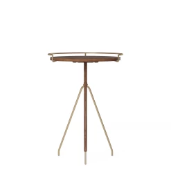 Umanoff Side Table By Menu -Home Furnishings Shop 1189879 Umanoff Side Table 60 Brushed Brass Walnut Front