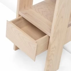 Ladder Bookcase By Autoban -Home Furnishings Shop 217MLadderBookcasebyAutobaninwhiteoiledash detail1 whitebkgrnd