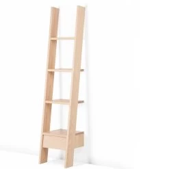 Ladder Bookcase By Autoban -Home Furnishings Shop 217MLadderBookcasebyAutobaninwhiteoiledash whitebkgrnd