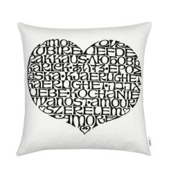 Graphic Print Pillow - International Love Heart By Vitra