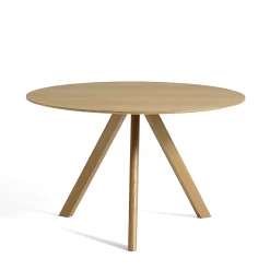 Copenhague Dining Table CPH 20 By Hay -Home Furnishings Shop 2635021019000 CPH20dia120xH74 wblacqueroaktop wblacqueroakbase