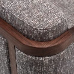 Throne Lounge Chair With Upholstery By Autoban -Home Furnishings Shop 269ThroneLoungeChairwithUpholsterybyAutobanforDeLaEspadainDanishoiledwalnutandSonar3153 detail5 whitebkgrnd