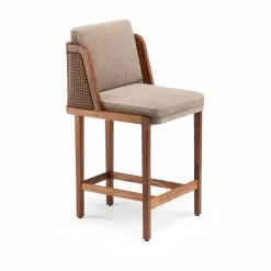 Throne Breakfast Stool With Rattan By Autoban
