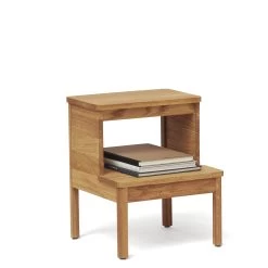 A Line Stepstool By Form And Refine -Home Furnishings Shop 2FormandRefine A Line Step Stool Oak perspective books