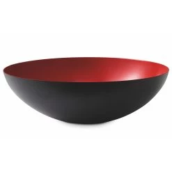 Krenit Bowl Large Ø38cm By Normann Copenhagen -Home Furnishings Shop 353070 Krenit Bowl Red O38 TrueToSize Copy