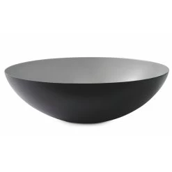 Krenit Bowl Large Ø38cm By Normann Copenhagen -Home Furnishings Shop 353130 Krenit Bowl Grey O38 TrueToSize