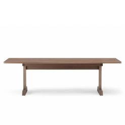 Refectory Fixed Table By Matthew Hilton For De La Espada -Home Furnishings Shop 405FMRefectoryFixedTablebyMatthewHiltonforDeLaEspadainoxidisedoak front whitebkgrnd