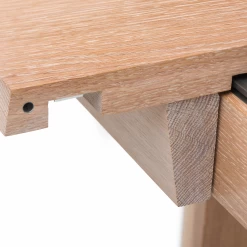 Refectory Extending Table By De La Espada 13 Refectory Extending Table By De La Espada -Home Furnishings Shop 405RefectoryExtendingTablebyMatthewHiltoninwhiteoiledoak detail5 whitebkgrnd