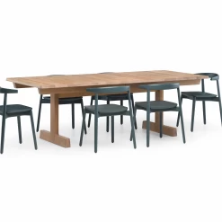 Refectory Extending Table By De La Espada 15 Refectory Extending Table By De La Espada -Home Furnishings Shop 405RefectoryTablebyMatthewHilton noleaves inwhiteoiledoakwith410AndoChairinBayPaintedAsh whitebkgrnd