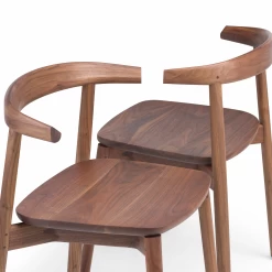 Ando Chair By De La Espada -Home Furnishings Shop 410AndoChairbyMatthewHiltoninDanishoiledwalnut detail5 whitebkgrnd