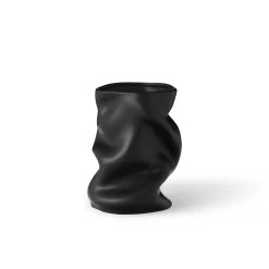 Collapse Vase By Sofia Tufvasson For Menu -Home Furnishings Shop 4481539 Collapse Vase 20 Black front