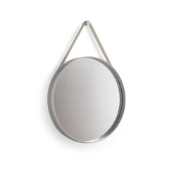 Strap Mirror No 1 By Hay 10 Strap Mirror No 1 By Hay -Home Furnishings Shop 500011 StrapMirror dia50 grey wb
