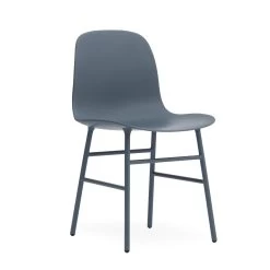Form Chair With Steel Base By Normann Copenhagen -Home Furnishings Shop 602813 Form Chair Blue 1