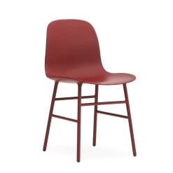 Form Chair With Steel Base By Normann Copenhagen -Home Furnishings Shop 602815 Form Chair Red 1