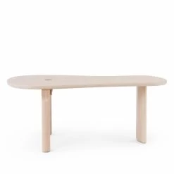 Twenty-Five Work Table By De La Espada Atelier -Home Furnishings Shop 683FTwenty FiveWorkTablebyDeLaEspadaAtelierinwhiteoiledash front2 whitebkgrnd