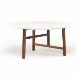 Trio Round Coffee Table Marble Top By Neri & Hu