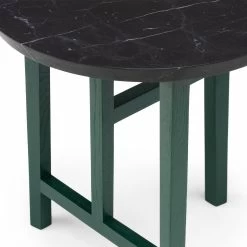 Trio Side Table Marble By Neri & Hu -Home Furnishings Shop 754SMTrioSideTablebyNeri HuinForestpaintedashandBlackMarquinaMarble detail3 whitebkgrnd