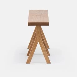 Commune Bench By Neri & Hu -Home Furnishings Shop 771 Commune Bench by Neri Hu in Danish oiled oak side