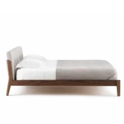 Capo Bed By Neri&Hu -Home Furnishings Shop 782CapoBedbyNeri Huinwalnut side whitebkgrnd