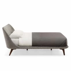 Solo Bed By Neri & Hu 8 Solo Bed By Neri & Hu -Home Furnishings Shop 787SoloBedbyNeri HuinDanishoiledwalnutandZero004fabric side whitebkgrnd