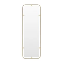 Nimbus Mirror Rectangular By Menu 10 Nimbus Mirror Rectangular By Menu -Home Furnishings Shop 8032839 Nimbus Mirror Rectangular Polished Brass Front