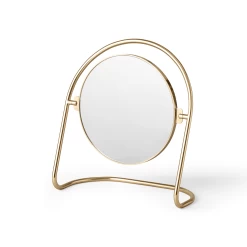 Nimbus Table Mirror By Krøyer-Sætter-Lassen For Menu -Home Furnishings Shop 8033839 Nimbus Table Mirror Polished Brass Angle