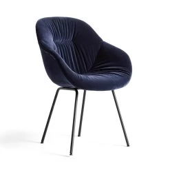 AAC 127 Soft Chair By Hay -Home Furnishings Shop 9351636212789 AAC127 Soft Chair black base Lola navy