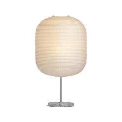 Common Table Lamp By Hay -Home Furnishings Shop 9452114009000 CommonTablelampbasesummitgreysteelstemandgreyterrazzobase Oblongshadeon