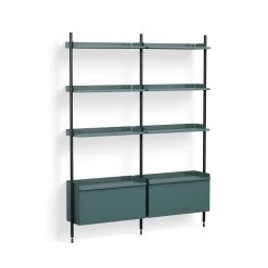 Pier System Combination 132 - 2 Columns By Hay 21 Pier System Combination 132 - 2 Columns By Hay -Home Furnishings Shop 946914 PierSystem132PSbluepowdercoatedsteelblackanodisedprofiles 142511be 1bb1 435b 9ff4 39ca1ec49a16