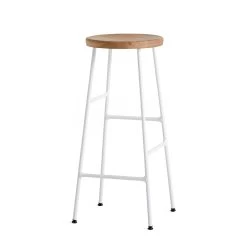 Clearance Cornet Bar Stool / H75cm / Cream White By Hay