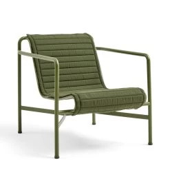 Palissade Lounge Chair Low By Hay -Home Furnishings Shop AA615 A237 PalissadeLoungeChairLowolive PalissadeLoungeChairLowQuiltedCushionolive