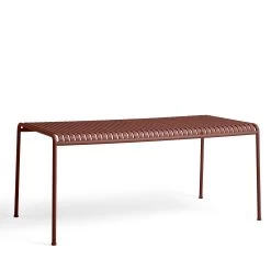 Palissade Rectangular Dining Table By Hay -Home Furnishings Shop AA693 A377 AH17 PalissadeTableL170xW90xH75ironred