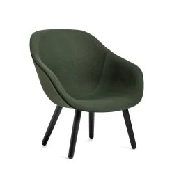 About A Lounge Chair Low AAL 82 By Hay -Home Furnishings Shop AAL82 Oak Black Stained Base steelcut 975