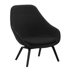 About A Lounge Chair AAL 93 By Hay -Home Furnishings Shop AAL93 Oak Black Stained w. cushion remix 183