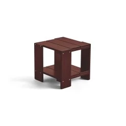 Crate Side Table By Rietveld Originals X HAY -Home Furnishings Shop AD121 C948 AM90 CrateSideTableironredwblacquerpinewood
