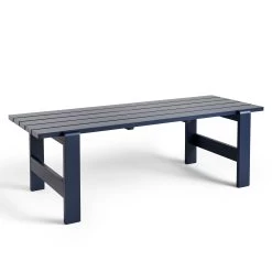 Weekday Table By Hannes & Fritz For Hay -Home Furnishings Shop AD125 C952 AM96 WeekdayTableL230xW83xH74cmsteelbluewblacqueredpinewood