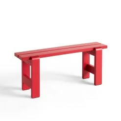 Weekday Bench By Hannes & Fritz For Hay -Home Furnishings Shop AD126 C953 AM98 WeekdayBenchL111xW23xH45cmwineredwblacqueredpinewood