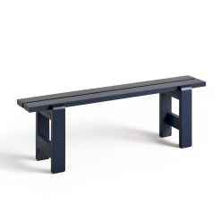 Weekday Bench By Hannes & Fritz For Hay -Home Furnishings Shop AD126 C954 AM96 WeekdayBenchL140xW23xH45cmsteelbluewblacqueredpinewood
