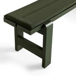 Weekday Seat Cushions By Hannes & Fritz For Hay -Home Furnishings Shop AD126 C955 AM95 WeekdayBenchL190xW32xH45cmolivewblacqueredpinewood SeatCushionolivetextile detail01