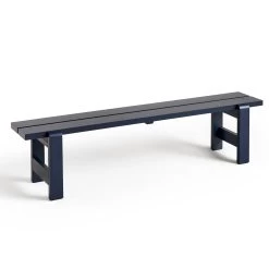 Weekday Bench By Hannes & Fritz For Hay -Home Furnishings Shop AD126 C955 AM95 WeekdayBenchL190xW32xH45cmsteelbluewblacqueredpinewood