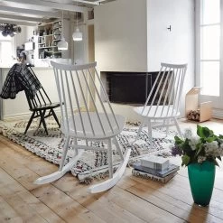 Mademoiselle Rocking Chair By Artek 7 Mademoiselle Rocking Chair By Artek -Home Furnishings Shop Artek Mademoiselle A330S PN001 Siena Blanket JPG