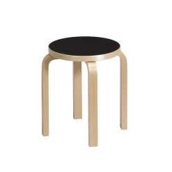 Stool E60 By Artek 24 Stool E60 By Artek -Home Furnishings Shop Artek stool E60 black linoleum JPG