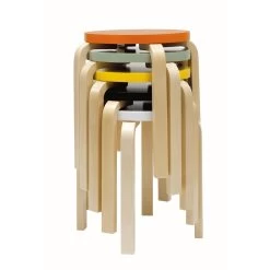 Stool E60 By Artek 38 Stool E60 By Artek -Home Furnishings Shop Artek stool E60 lacquered seats JPG
