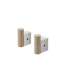 Attach Coat Hooks By Dimitri Bähler For Muuto -Home Furnishings Shop Attach coat hooks aluminum oak 2 set Muuto 5000x5000 hi res