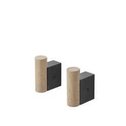 Attach Coat Hooks By Dimitri Bähler For Muuto -Home Furnishings Shop Attach coat hooks black oak 2 set Muuto 5000x5000 hi res