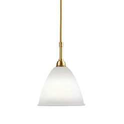 Bestlite BL9 Brass Pendant By Gubi -Home Furnishings Shop BL9 Pendant 16 Brass BoneChina
